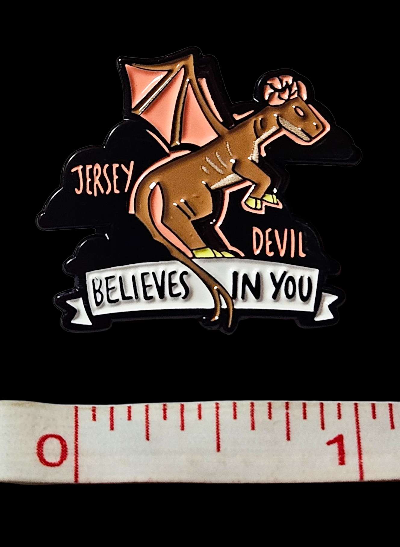 Jersey Devil Believes In You Pin