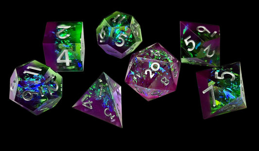 Northern Lights Dice Set Sharp Edge