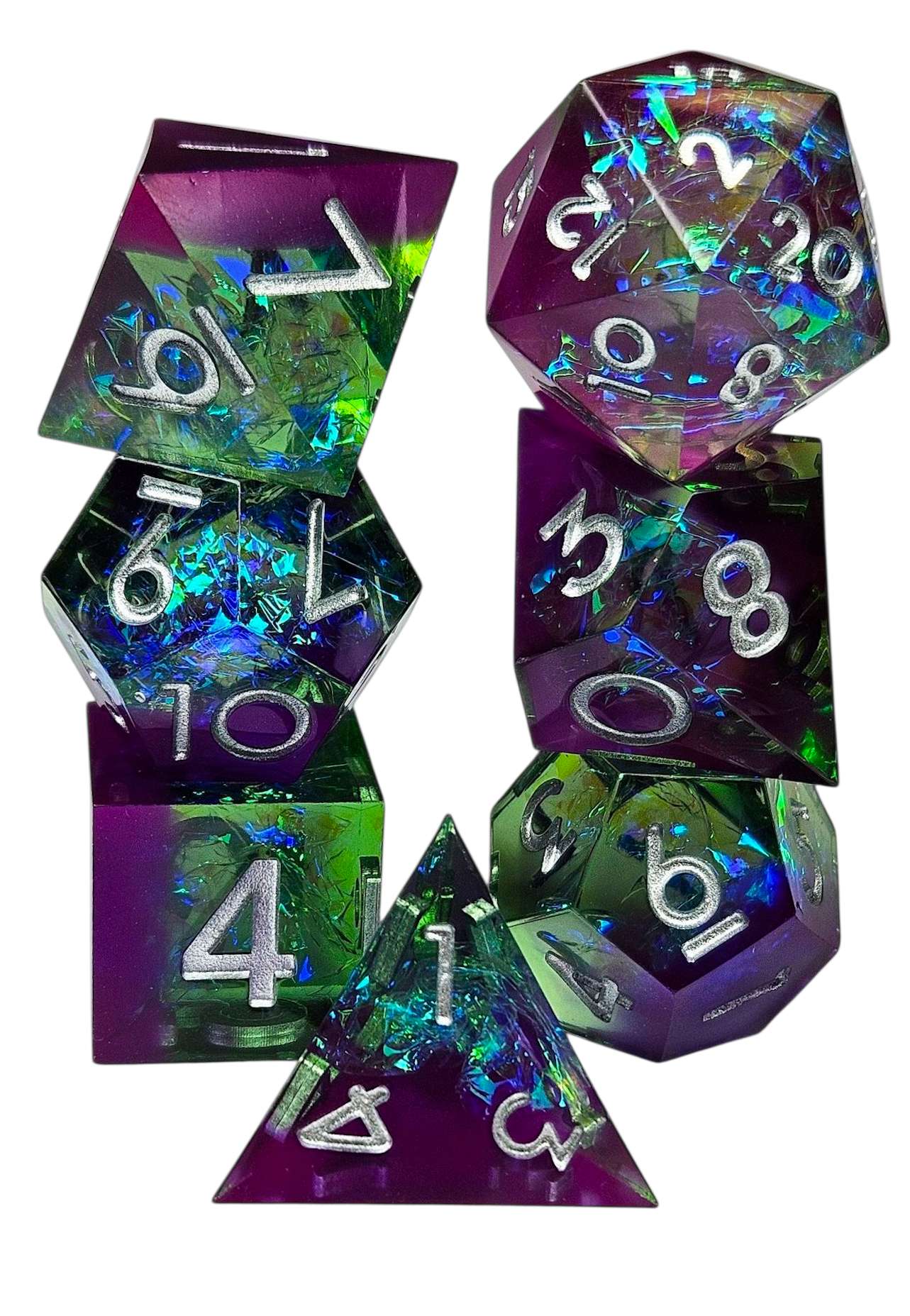 Northern Lights Dice Set Sharp Edge