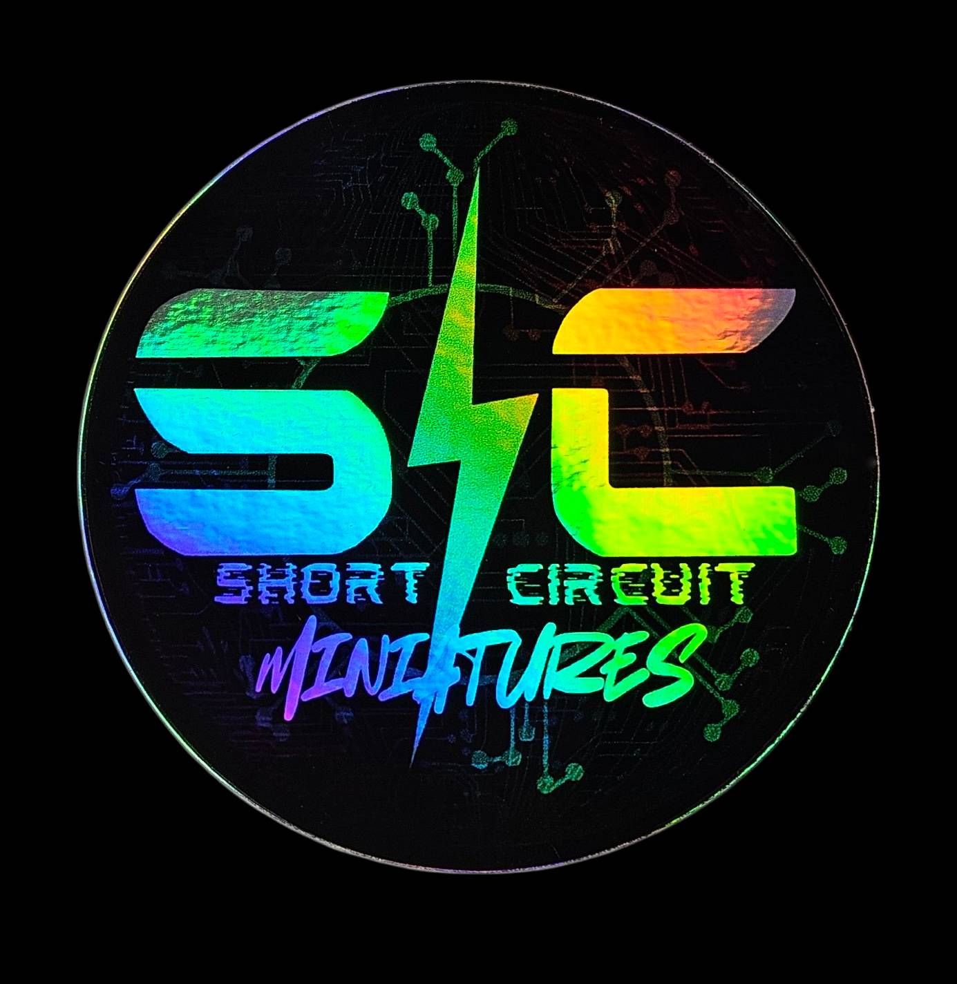 Short Circuit Holographic Sticker