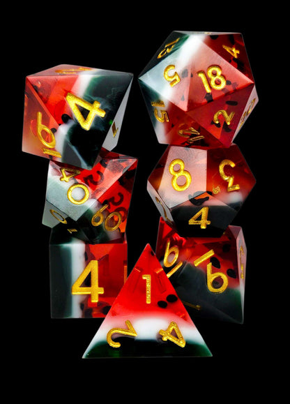 Watermelon Sharp Edge Dice