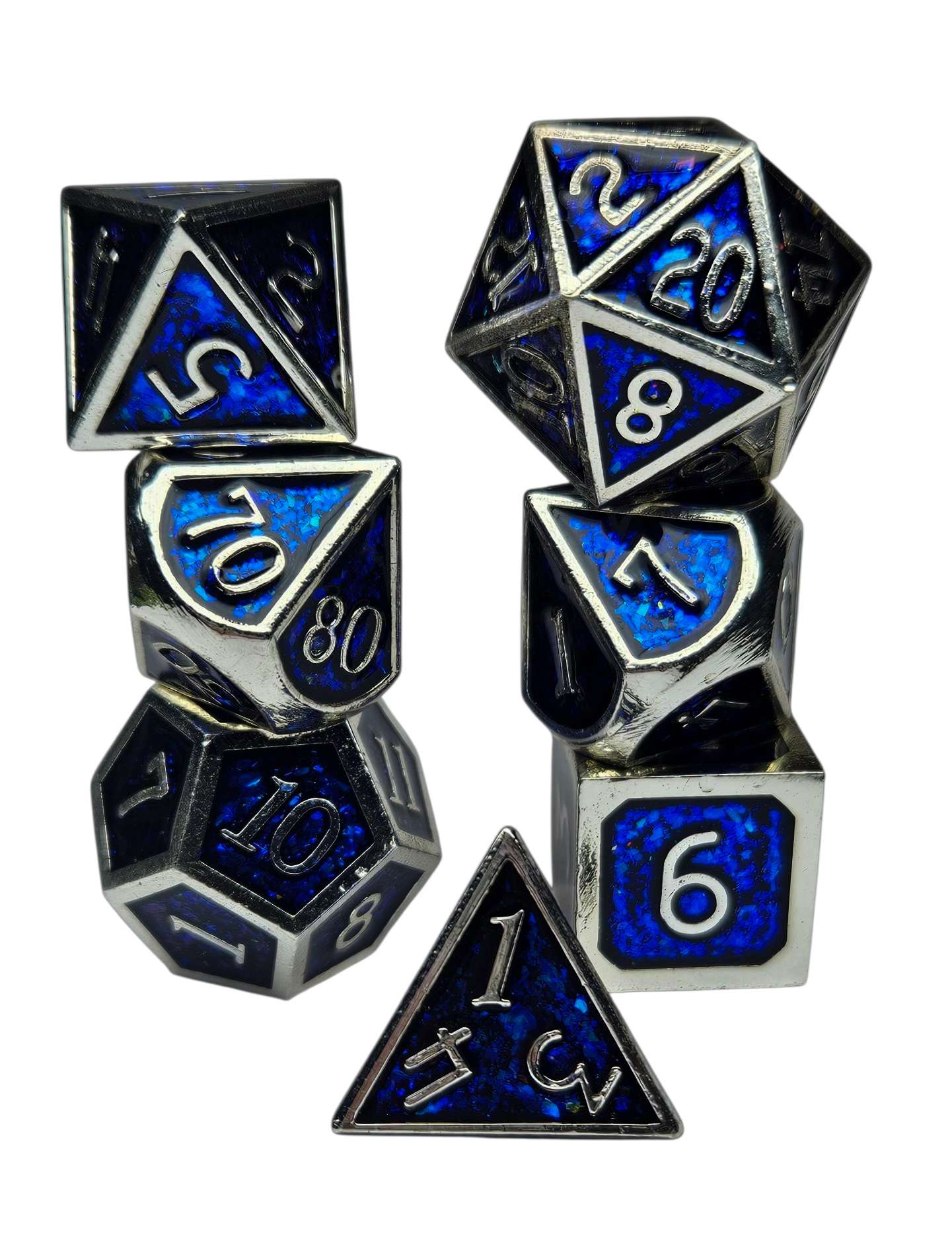 Mythical Sapphire Metal Dice