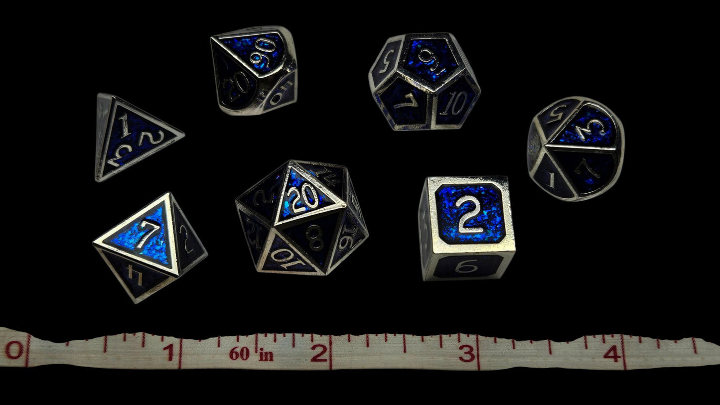 Mythical Sapphire Metal Dice
