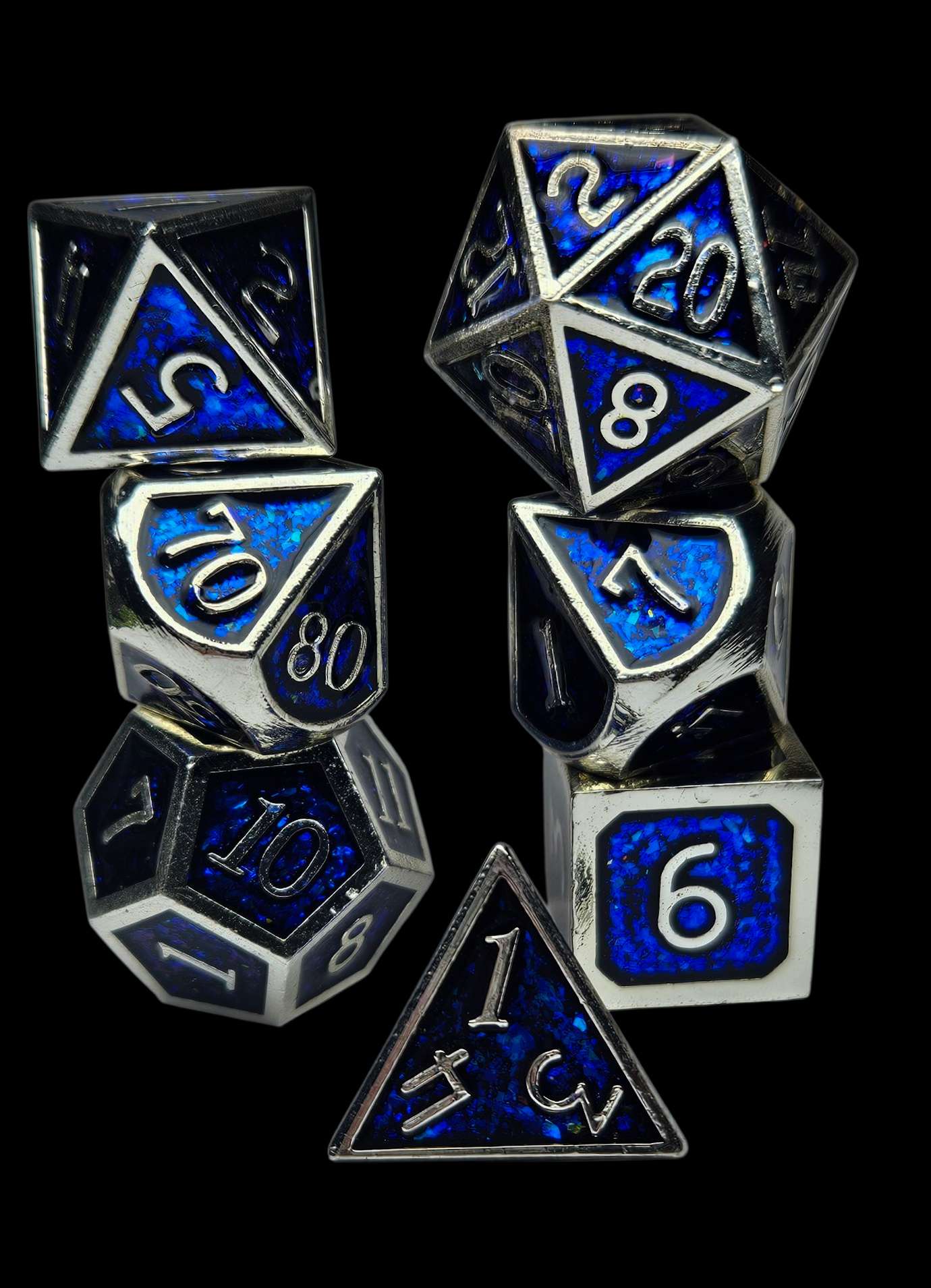 Mythical Sapphire Metal Dice