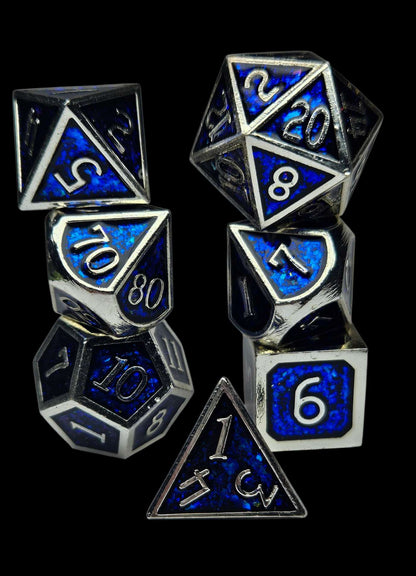 Mythical Sapphire Metal Dice