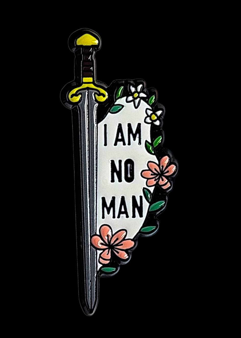 "I Am No Man" Pin