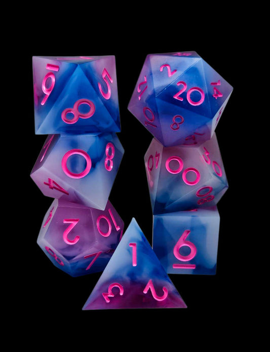 Cotton Candy Dreams Sharp Edge Dice