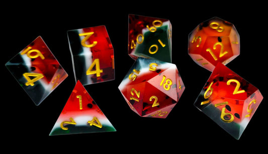 Watermelon Sharp Edge Dice