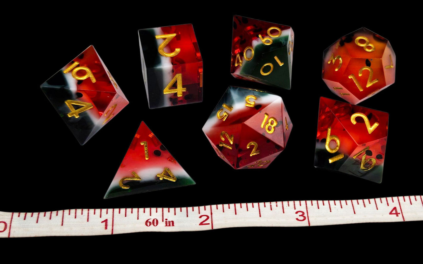 Watermelon Sharp Edge Dice