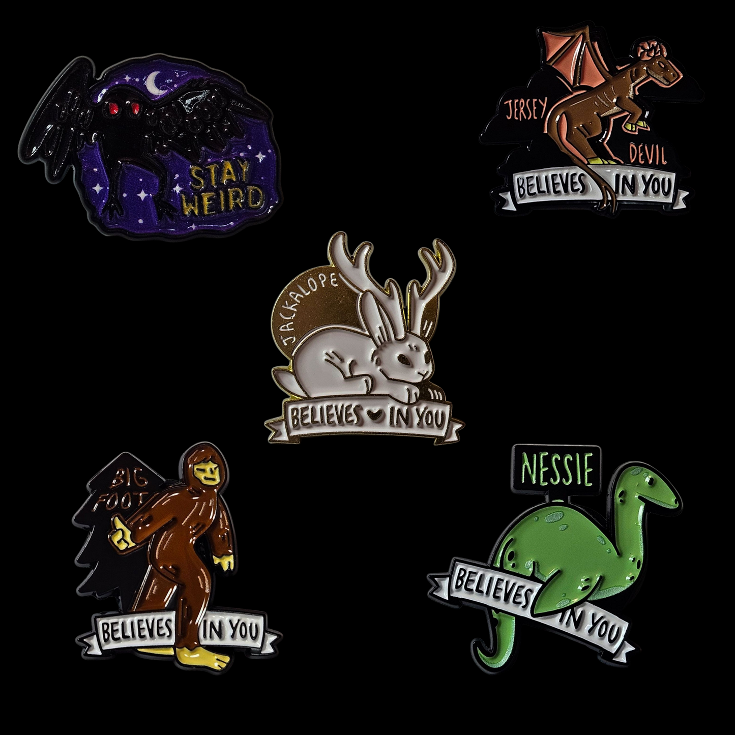 Big Foot Believes In You Pin